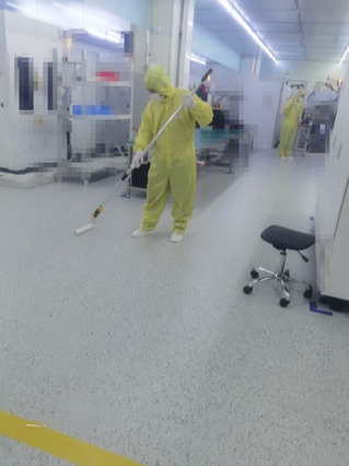 千級(jí)半導(dǎo)體芯片晶圓封裝車(chē)間深度清潔